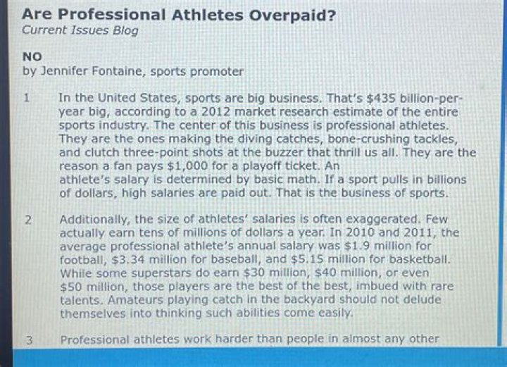 Are athletes and celebrities overpaid?