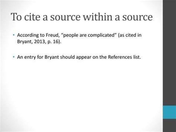 How do you cite a source within a source?