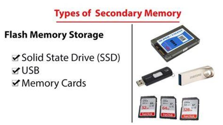 Is a flash drive primary or secondary storage?