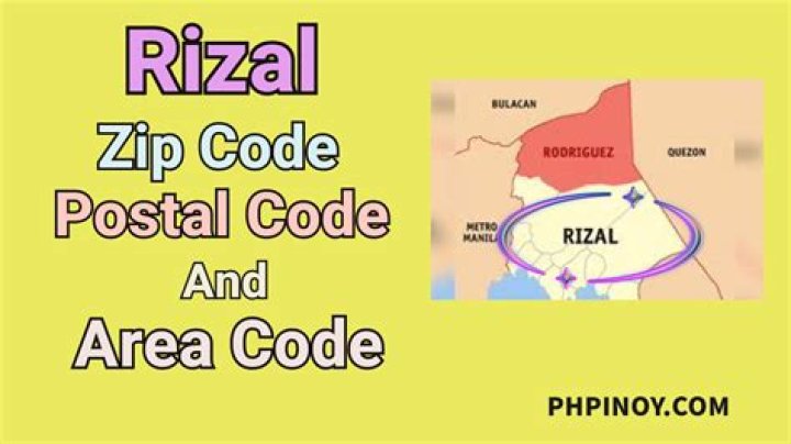 What is area code of Rizal?