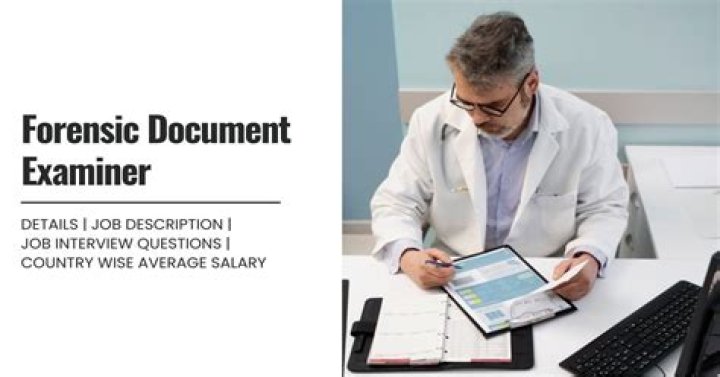 What type of job possibilities would there be for a forensic document examiner?