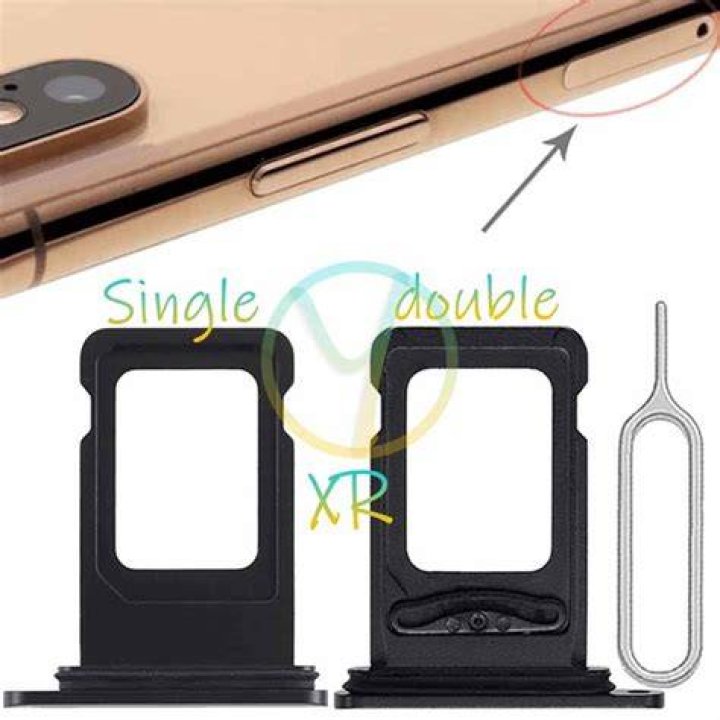 Where is the SIM tray on iPhone XR?